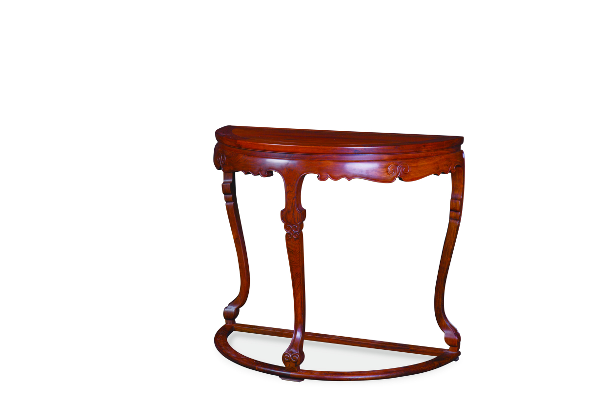 尚兿古典家具:大叶黄花梨半桌,传承千年工艺,演绎东方雅韵艺