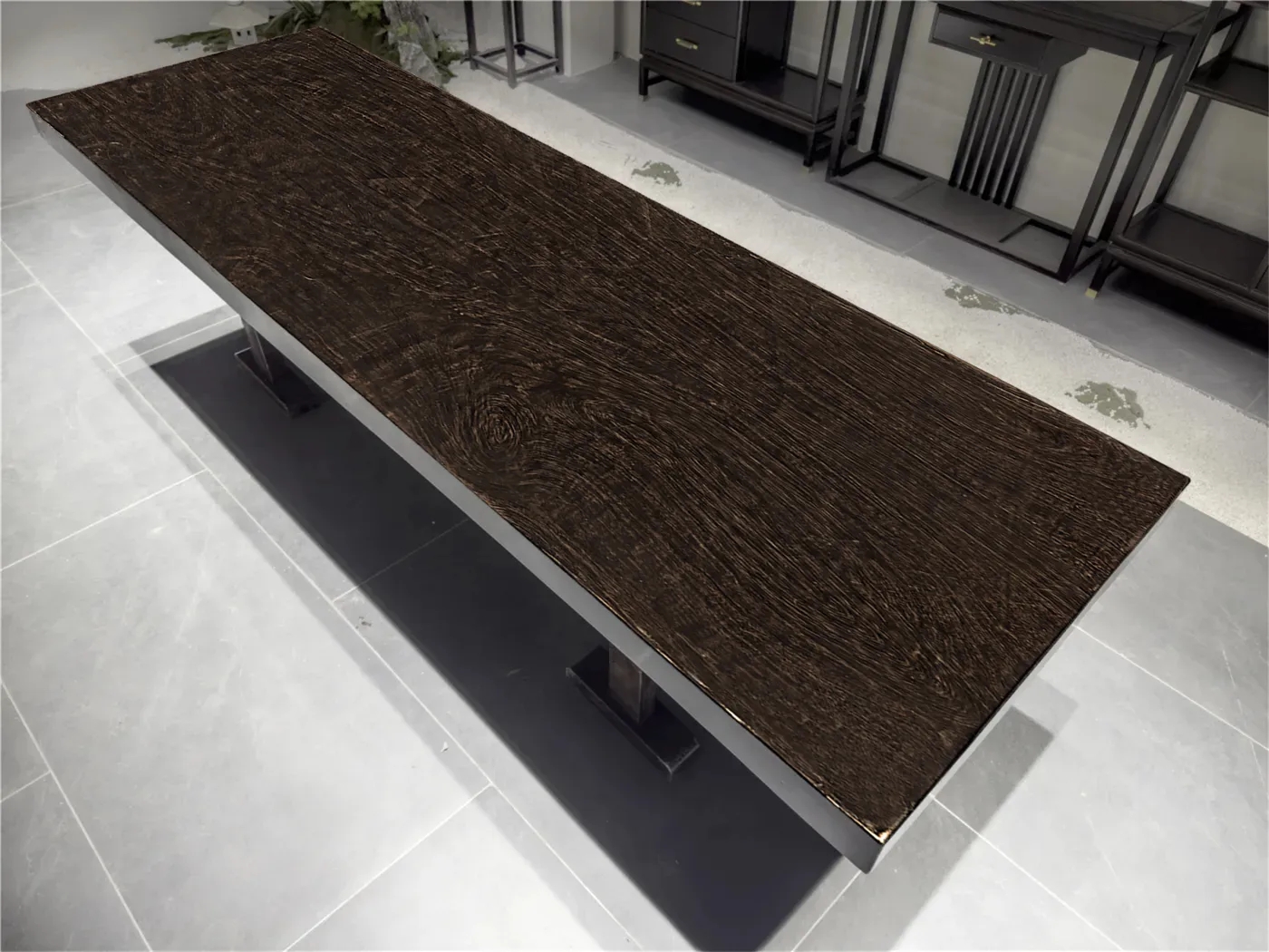 黑檀实木大板桌:家居中的艺术品