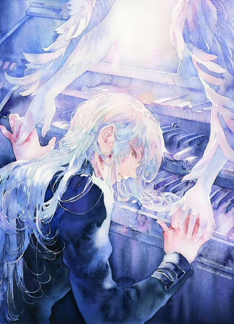 画师:pyrite 唯美梦幻水彩[小红花]