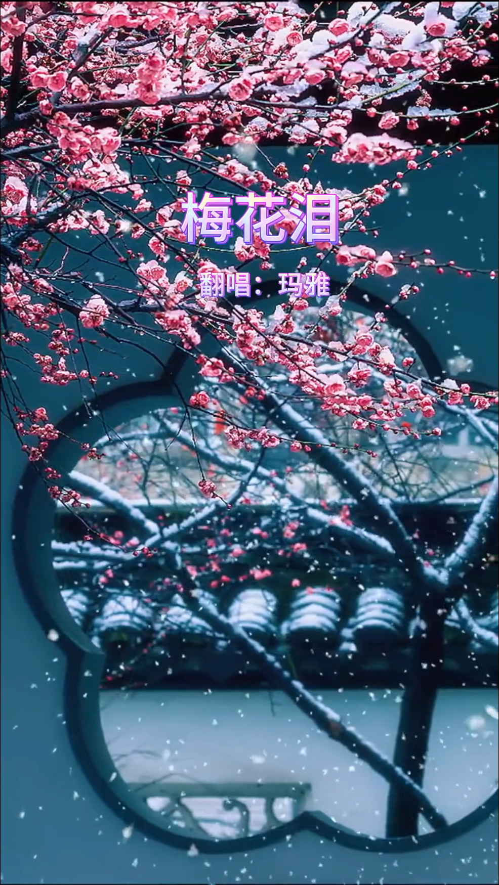 梅花泪  谁言梅花没有泪,冰雪摧残晶莹坠.好听《梅花泪》