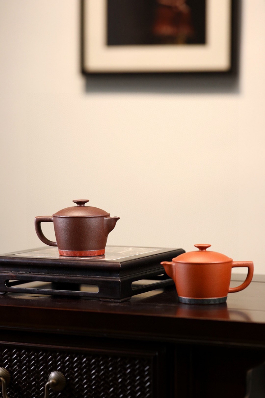 傅氏原创作品丨乐宝 b款(小)   一厂老紫泥,150cc,网孔24孔,傅耀鸿(吕