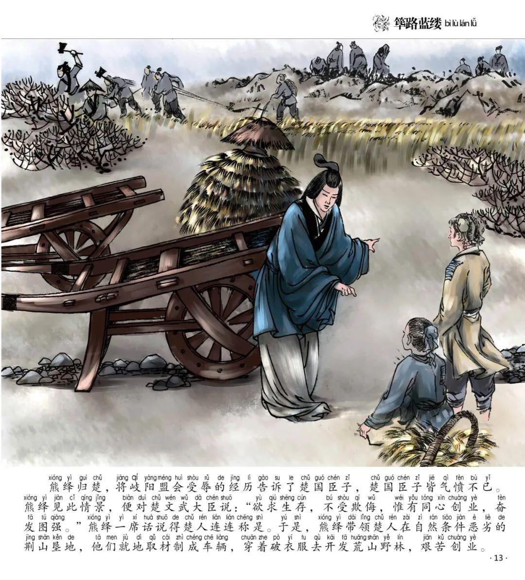 楚人有筚路蓝缕的精神《史记 楚世家》:熊渠曰:我蛮夷也,不与中国之号