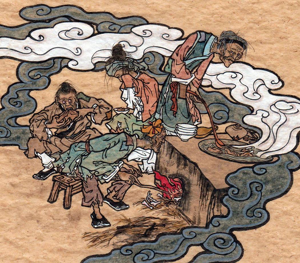 回顾古代闹饥荒时,为何百姓放着河里鱼虾不抓,宁吃草根啃树皮?