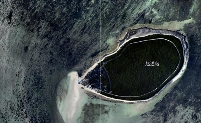西沙赵述岛填海造陆后面积扩大了30%,拥有南海最美丽的椰林大道
