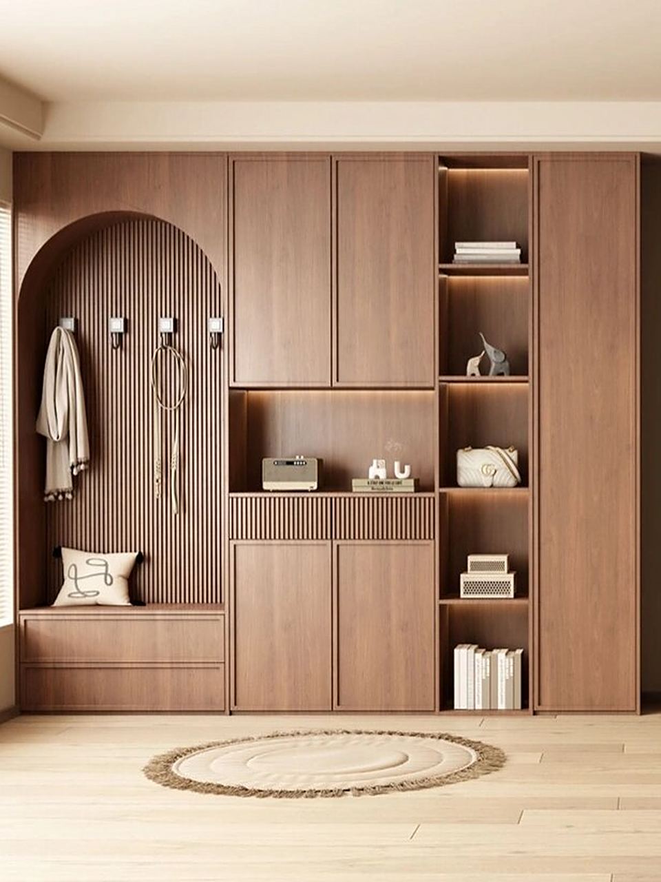 15款中古风入户鞋柜  92 中古风玄关柜,简直就是我家的亮点!