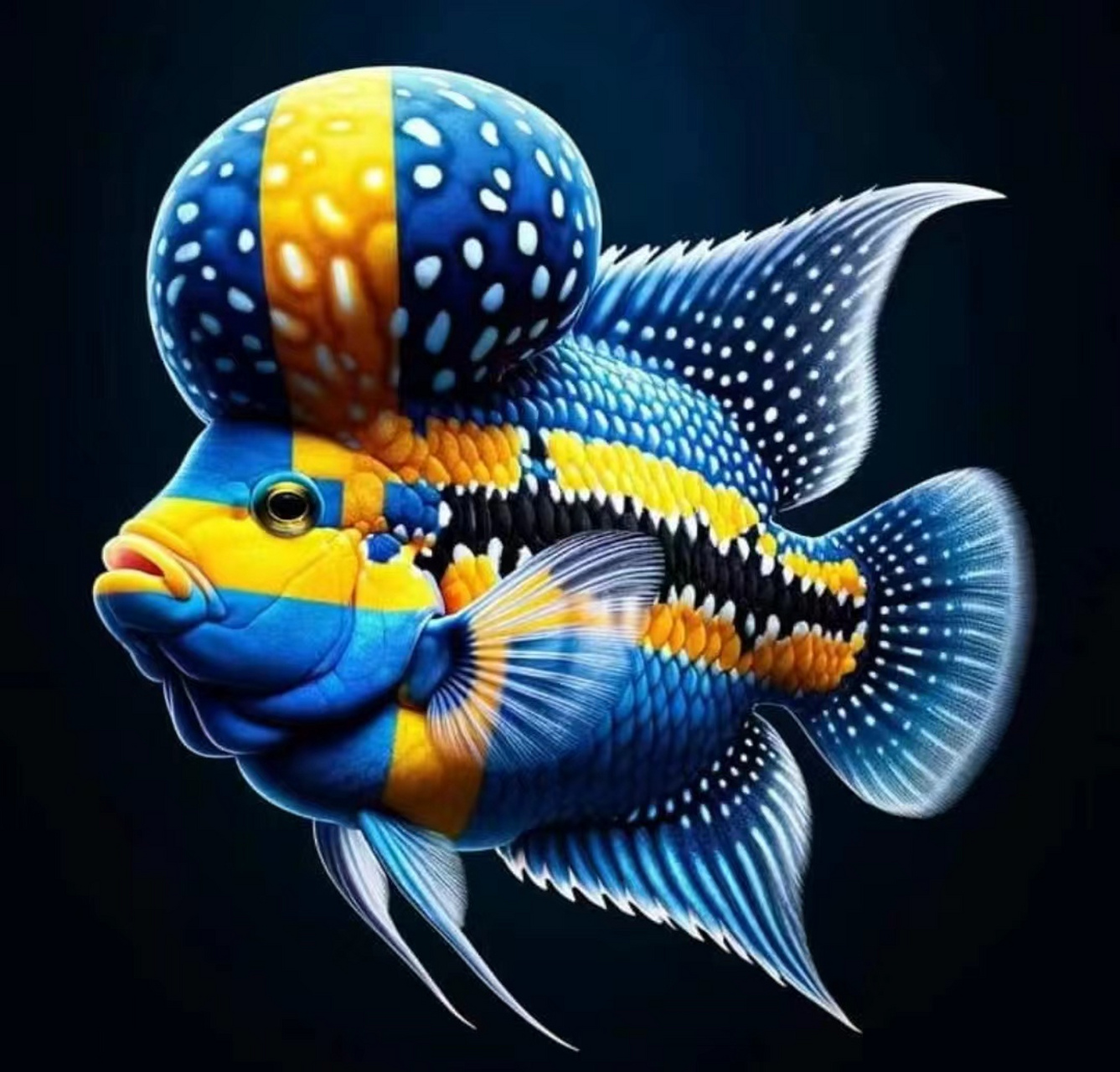 罗汉鱼品种图片介绍🐟  每天认识一种鱼|罗汉鱼🐠🐡  🪸