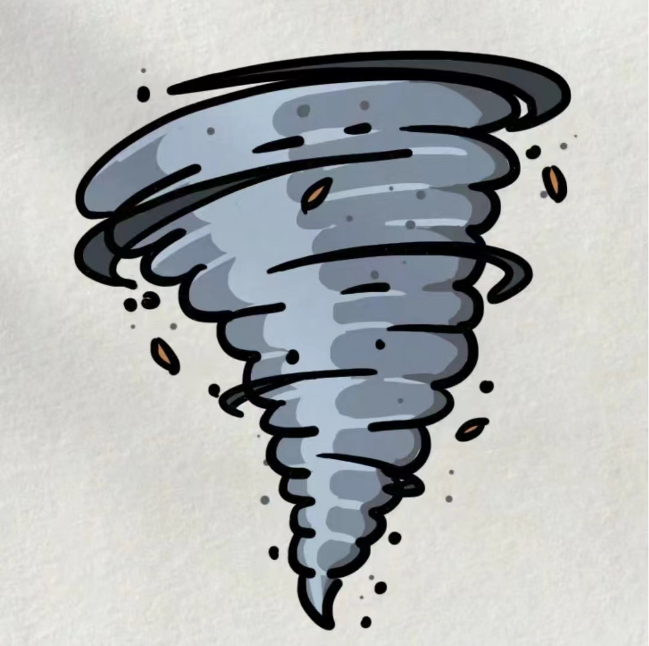 风的简笔画  🌪🌪风也有了模样