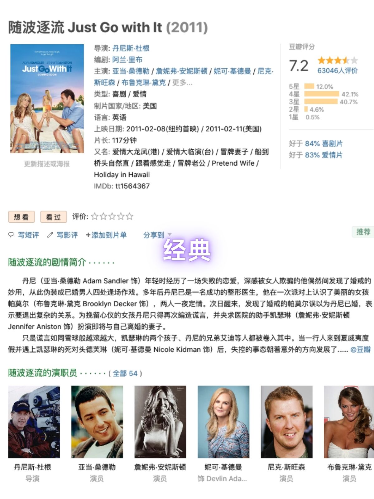 詹妮弗·安妮斯顿亚当·桑德勒还有妮可·基德曼惊喜客串笑点巨 