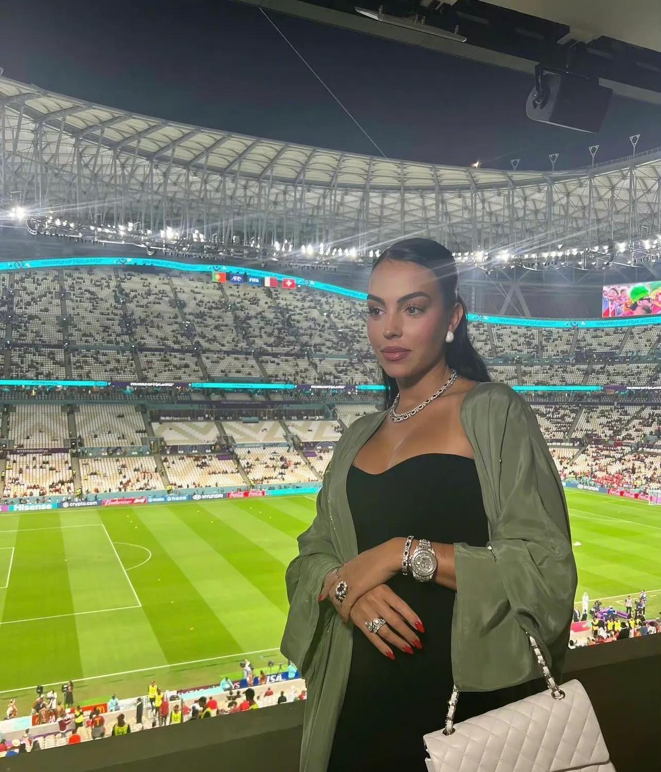 c罗女友乔治娜,越来越有气场了!