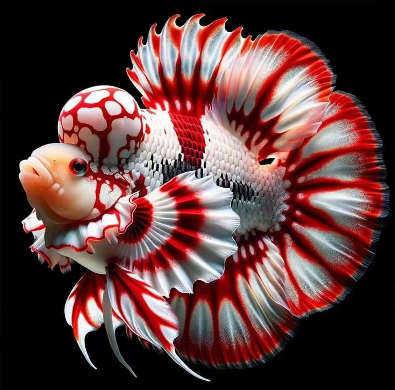 罗汉鱼品种图片介绍🐟  每天认识一种鱼|罗汉鱼🐠🐡  🪸