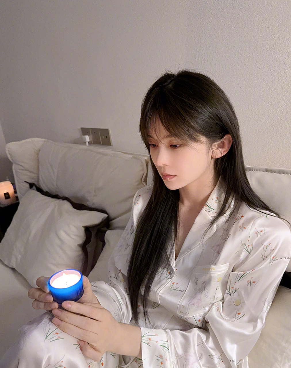 赵樱子的睡衣照,这素颜状态如何?