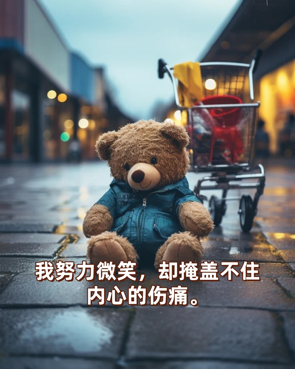 我独自承受着痛苦,却无法向你倾诉.  2.