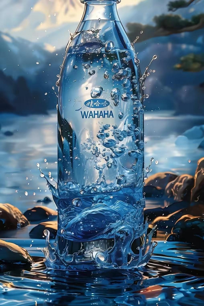 网友们设计的娃哈哈矿泉水,太美了,你认为哪一款最合适?