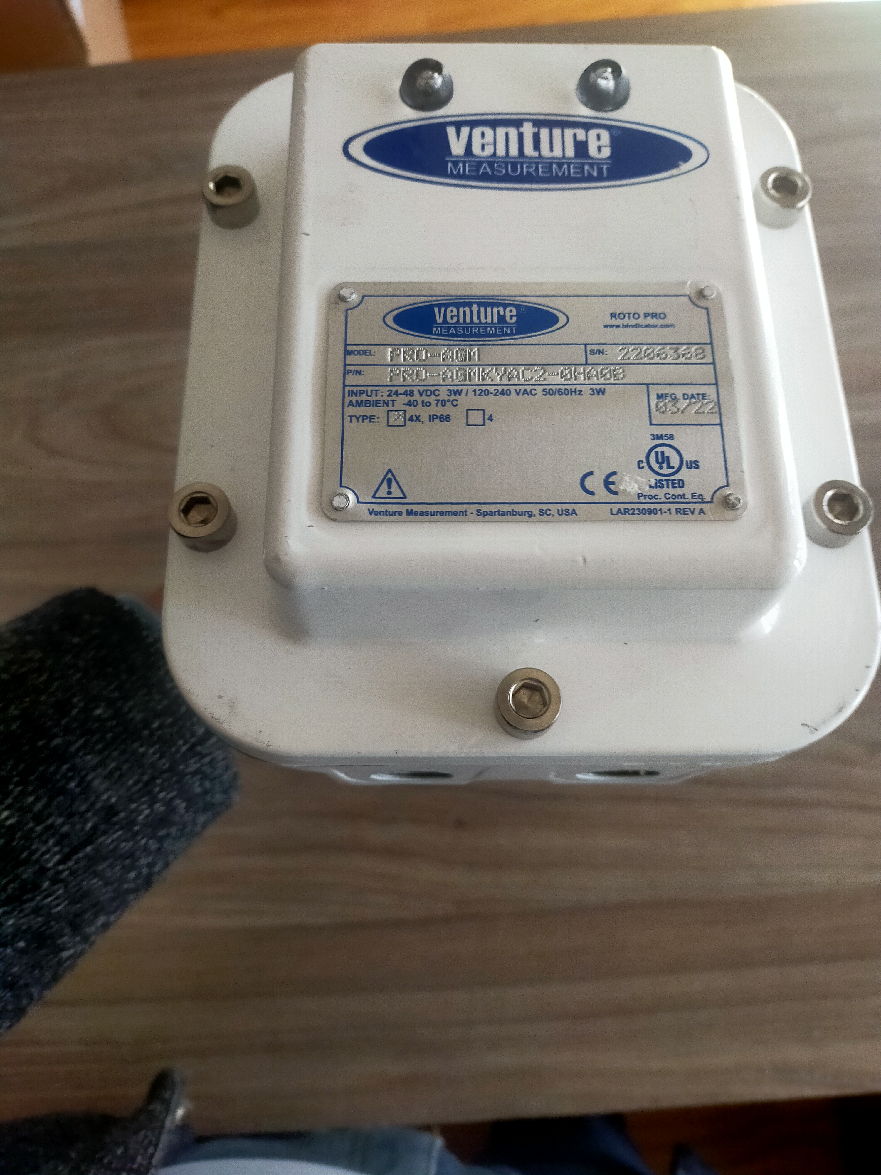 美国venture必测阻旋料位计 射频导纳料位计音叉料位计带ul认证