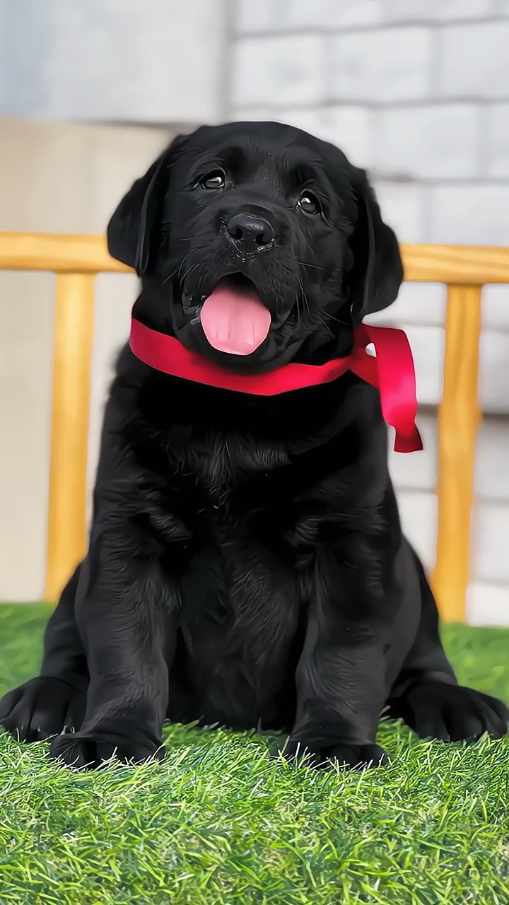 双血统纯黑色拉布拉多有要的吗全身没有杂毛胖嘟嘟