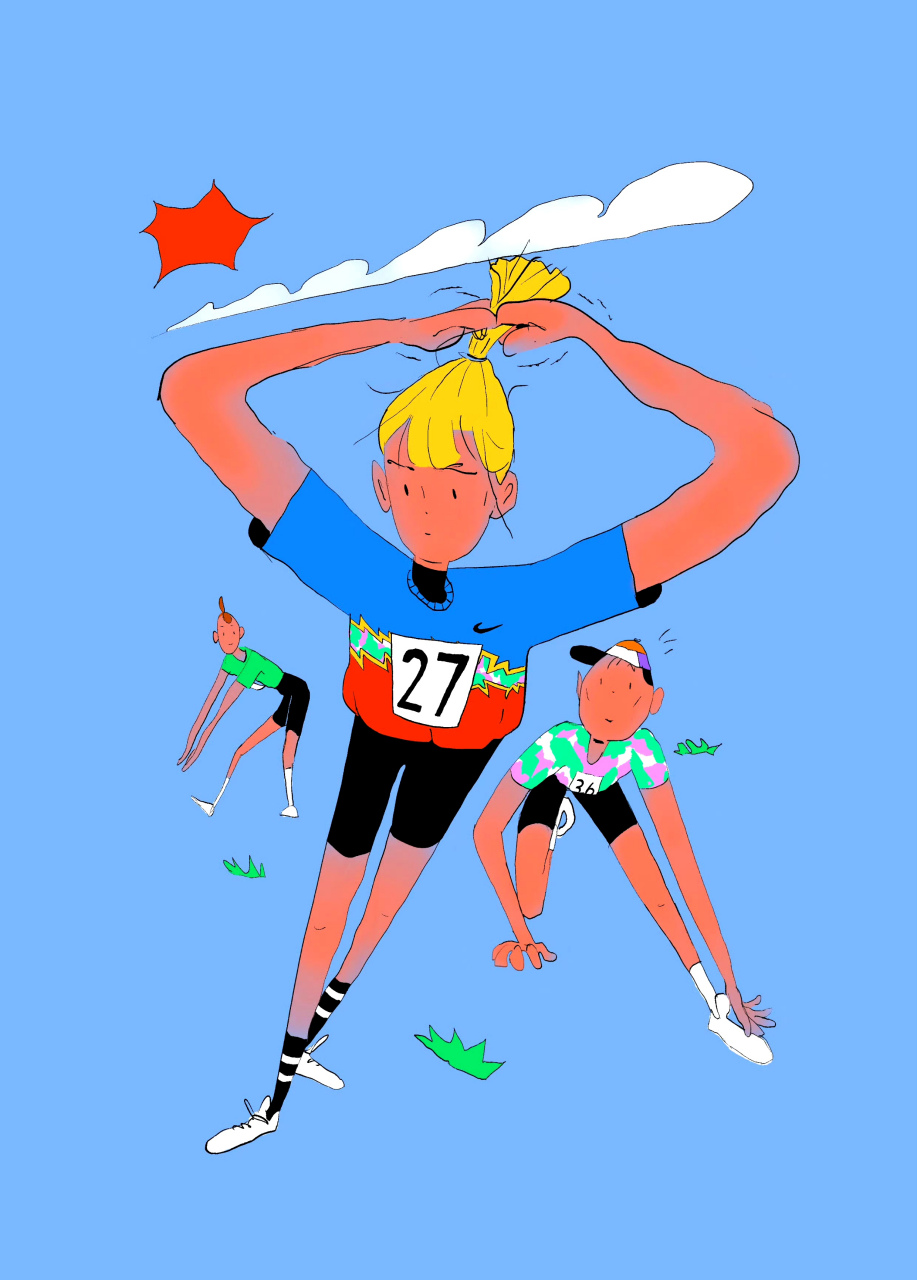 画师jack fletcher 676767绘制的一组动漫人物插画,用夸张的