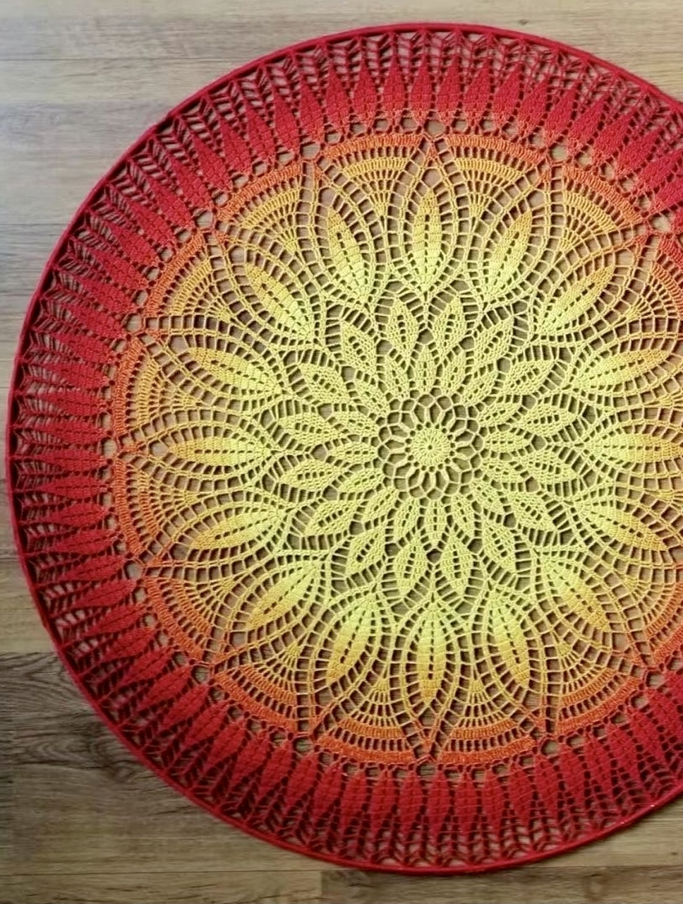 唯美钩针桌垫,美得无可挑剔,附教程