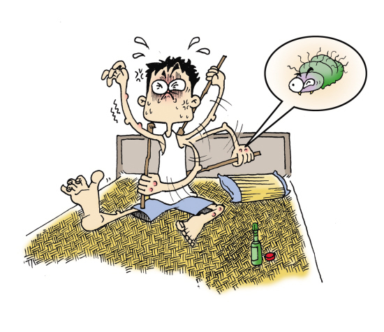 注意:这种飞虫落身上,千万不要随意拍打