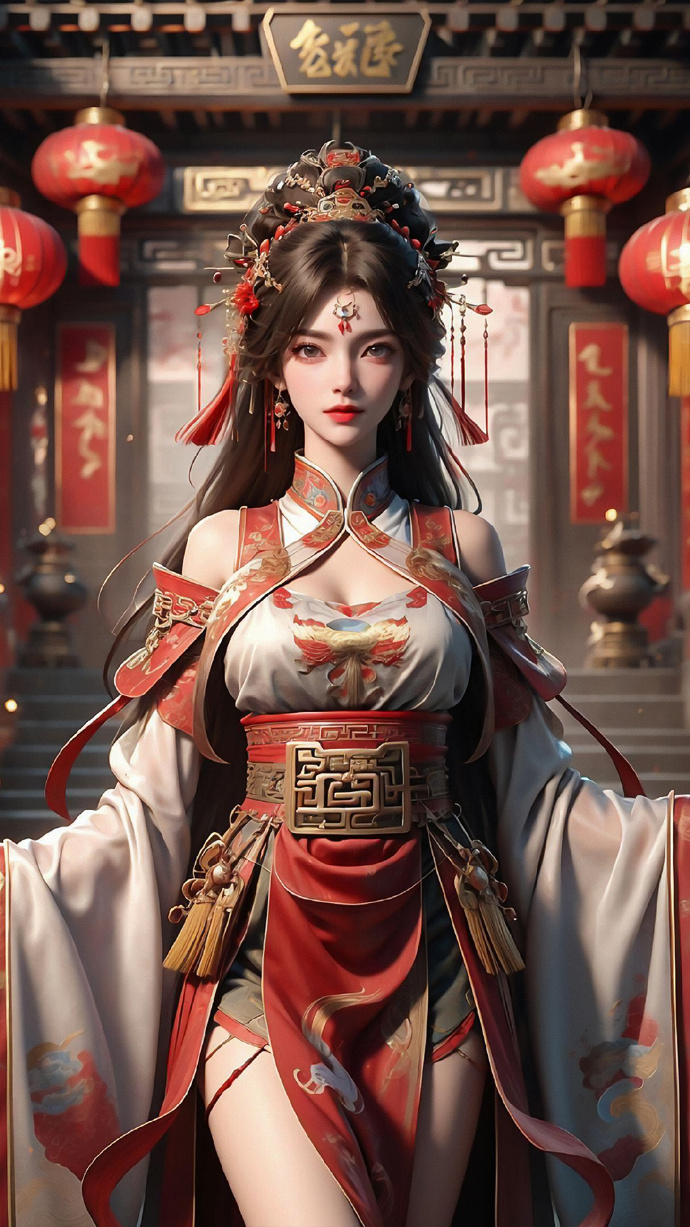 二次元美图｜国漫女神AI绘画之天人族三大明珠：云曦、曼珠沙华和芙蕖，你最喜欢哪个呢？ ​​​