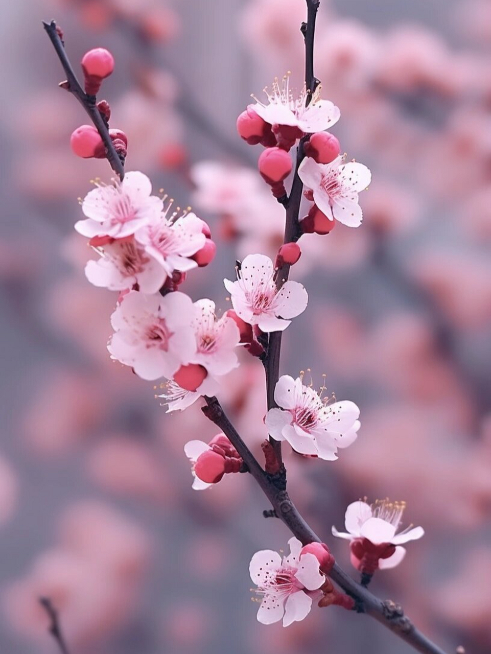 梅花高清图片  94梅花,冬季的精灵,以其高雅的姿态和迷人的芬芳,在