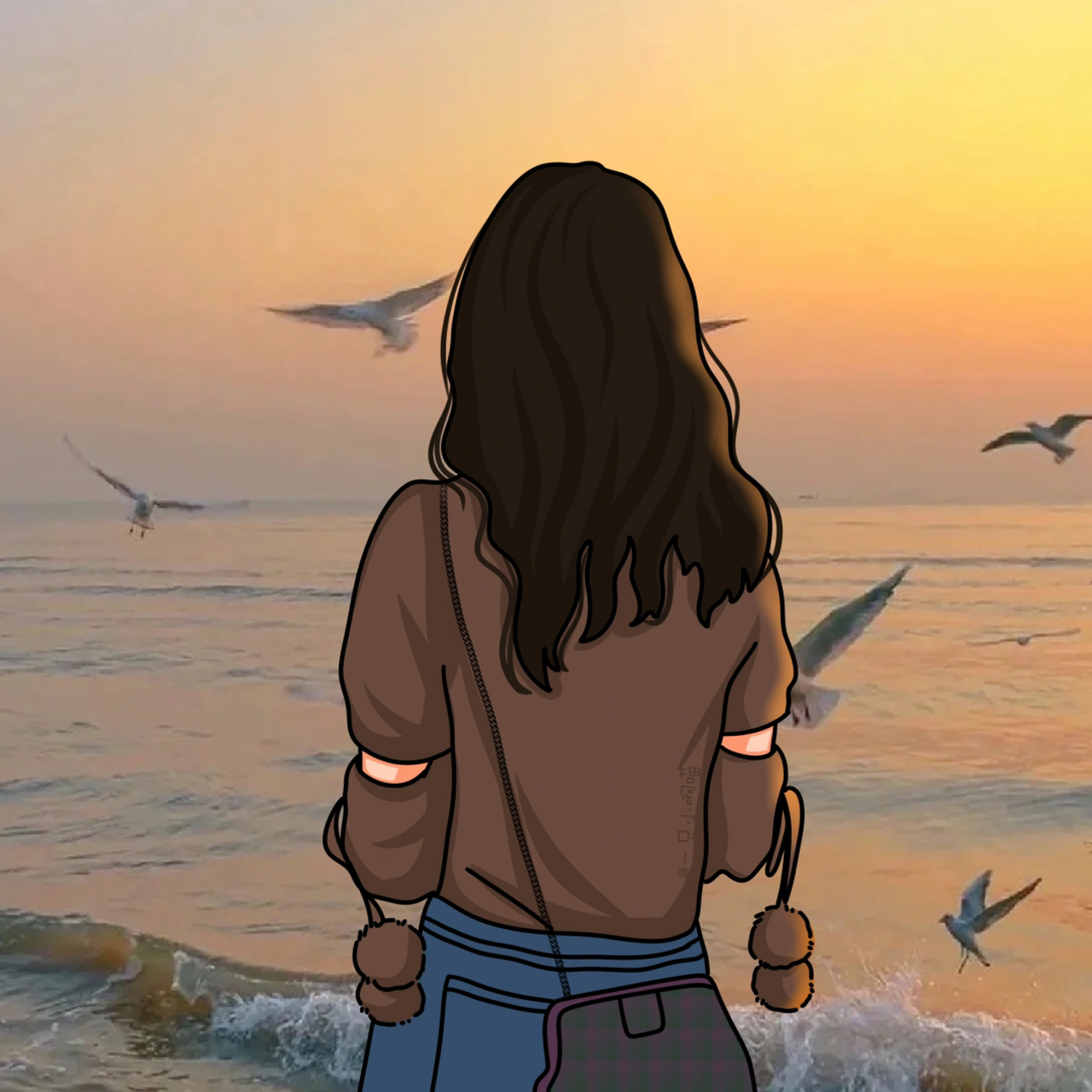 情侣头像 | 日出生情,落幕生爱