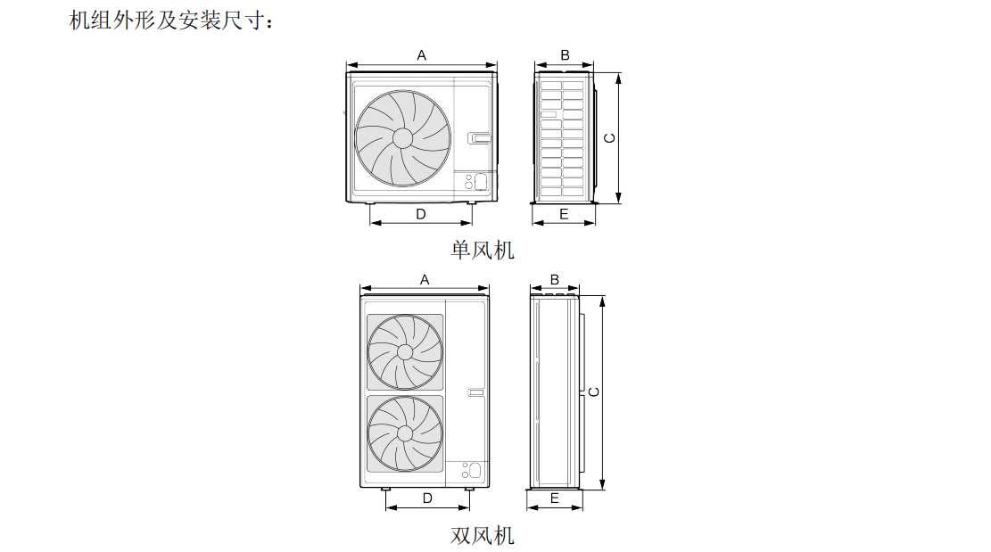 格力180外机尺寸图图片