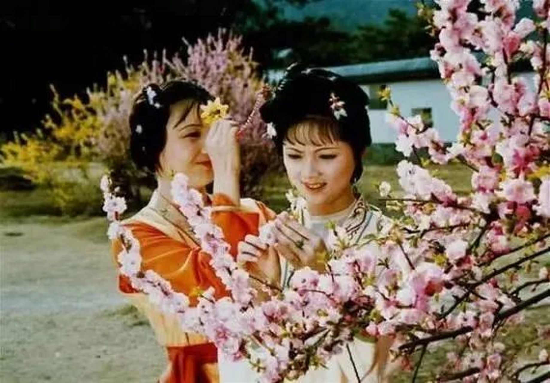 吴越王钱镠思念庄穆夫人,催其归家赏花!王妃在春光中缓缓行来.