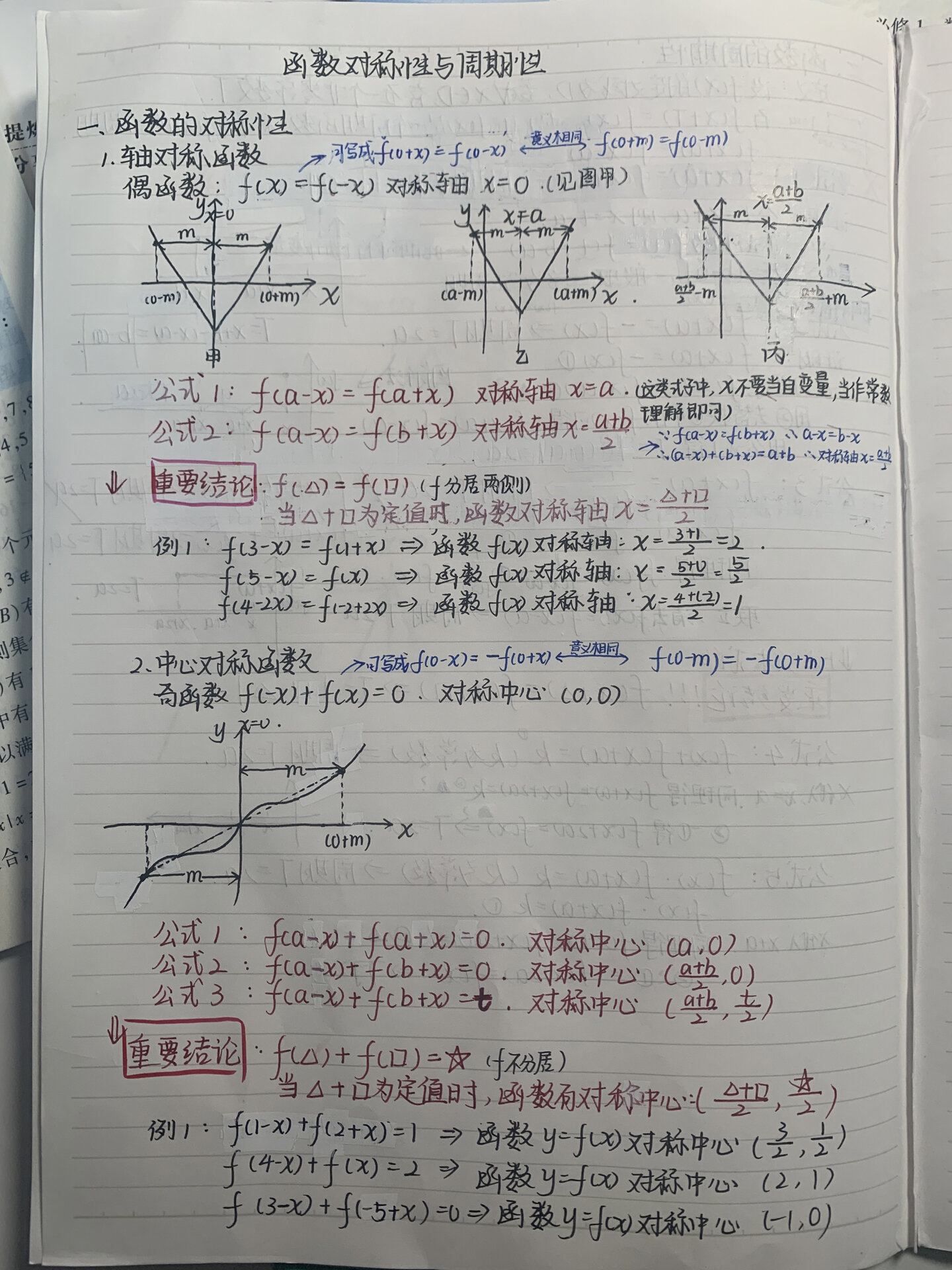 高中数学笔记||今天又刷到了两位优秀的数学老师!好开心!