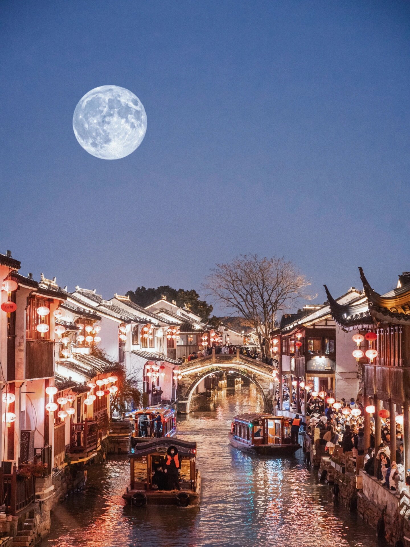 夜游苏州山塘街,邂逅姑苏夜色之美