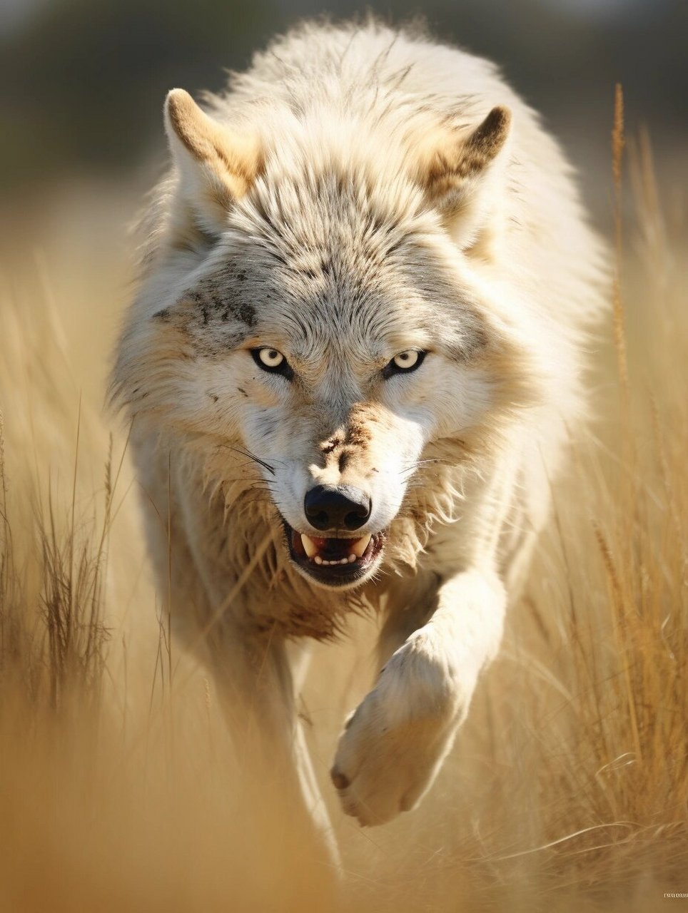 😍这张狼头图片生动地捕捉到了狼的精神与特征.