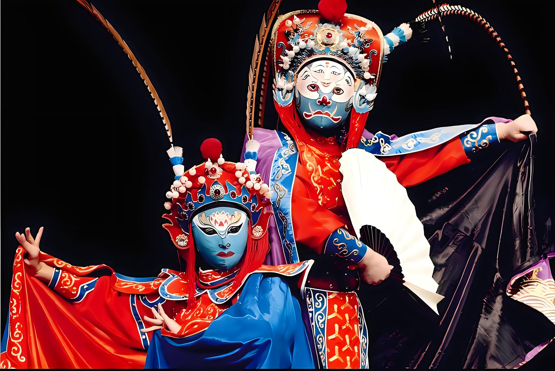 本地mcn挑战赛#  绘画素材:川剧变脸的魅力与神韵  川剧变脸,这一