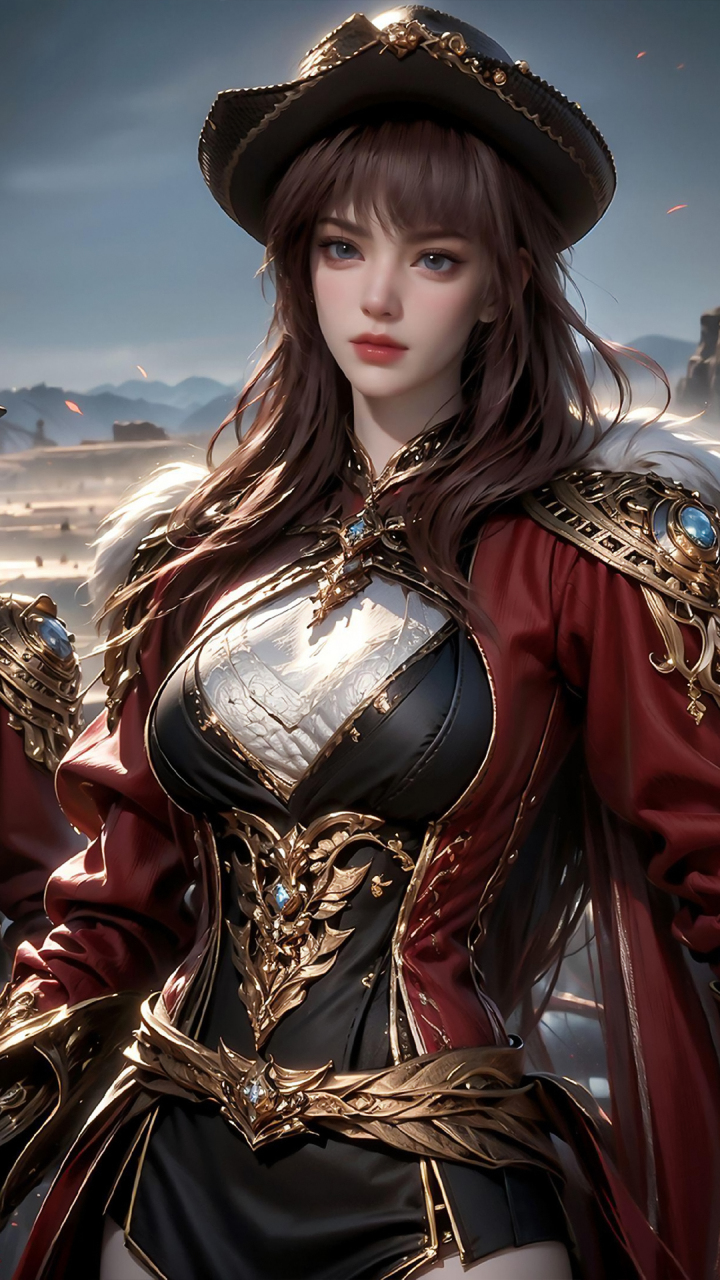 二次元美图|国漫女神ai绘画之梦红尘:虽只有十八九