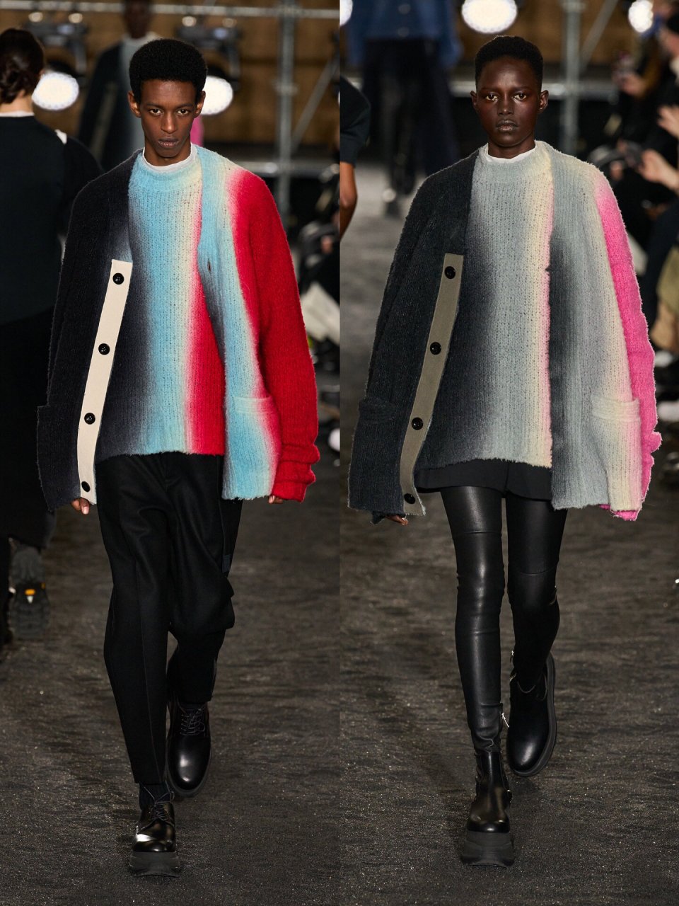 解构主义的风格一直是他们的特色   我觉得sacai 的设计总是能在背种