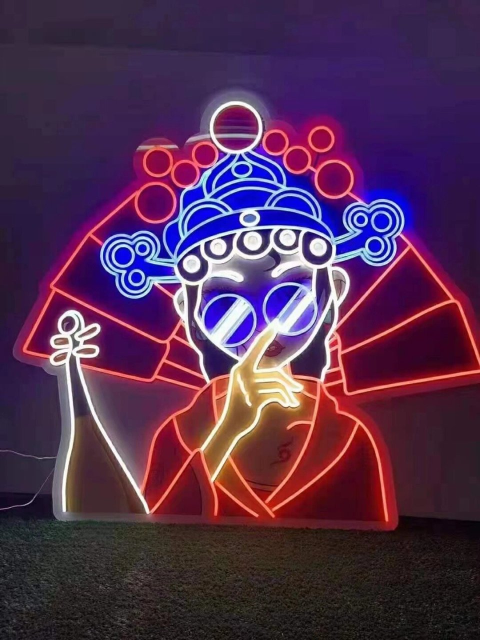 霓虹灯图片  98国潮风霓虹灯,是一种融合了传统文化与现代潮流的