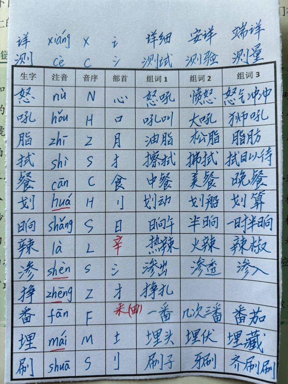 琥珀课文生字图片