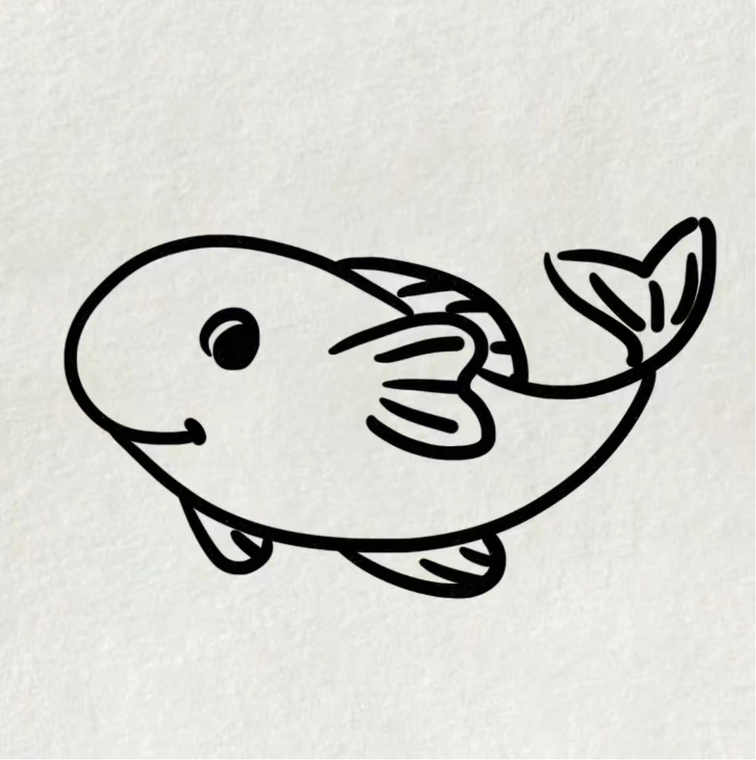 年年有鱼|金鱼简笔画 祝大家年年有鱼,年年有余~ 一学