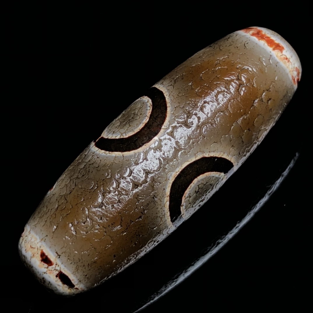 藏区回流老料高油包浆「贵人天珠」