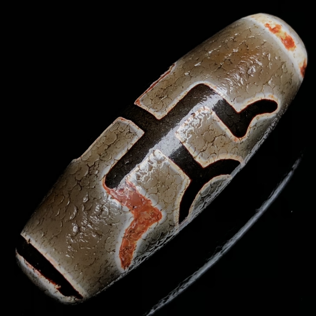 藏区回流老料高油包浆「贵人天珠」