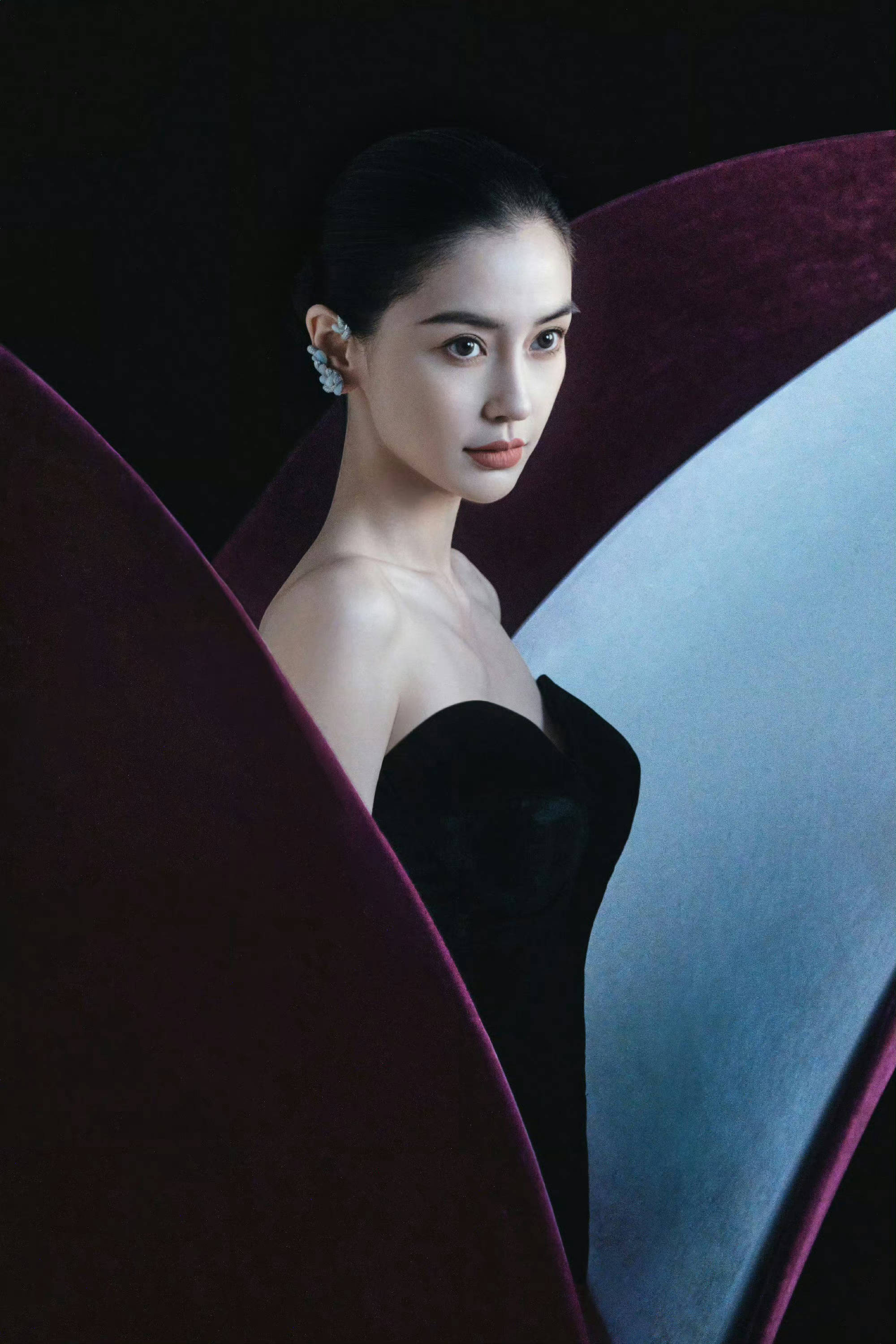 angelababy连穿3套高定 baby姐连穿3套高定蜻蜓黑裙美的太梦幻了吧