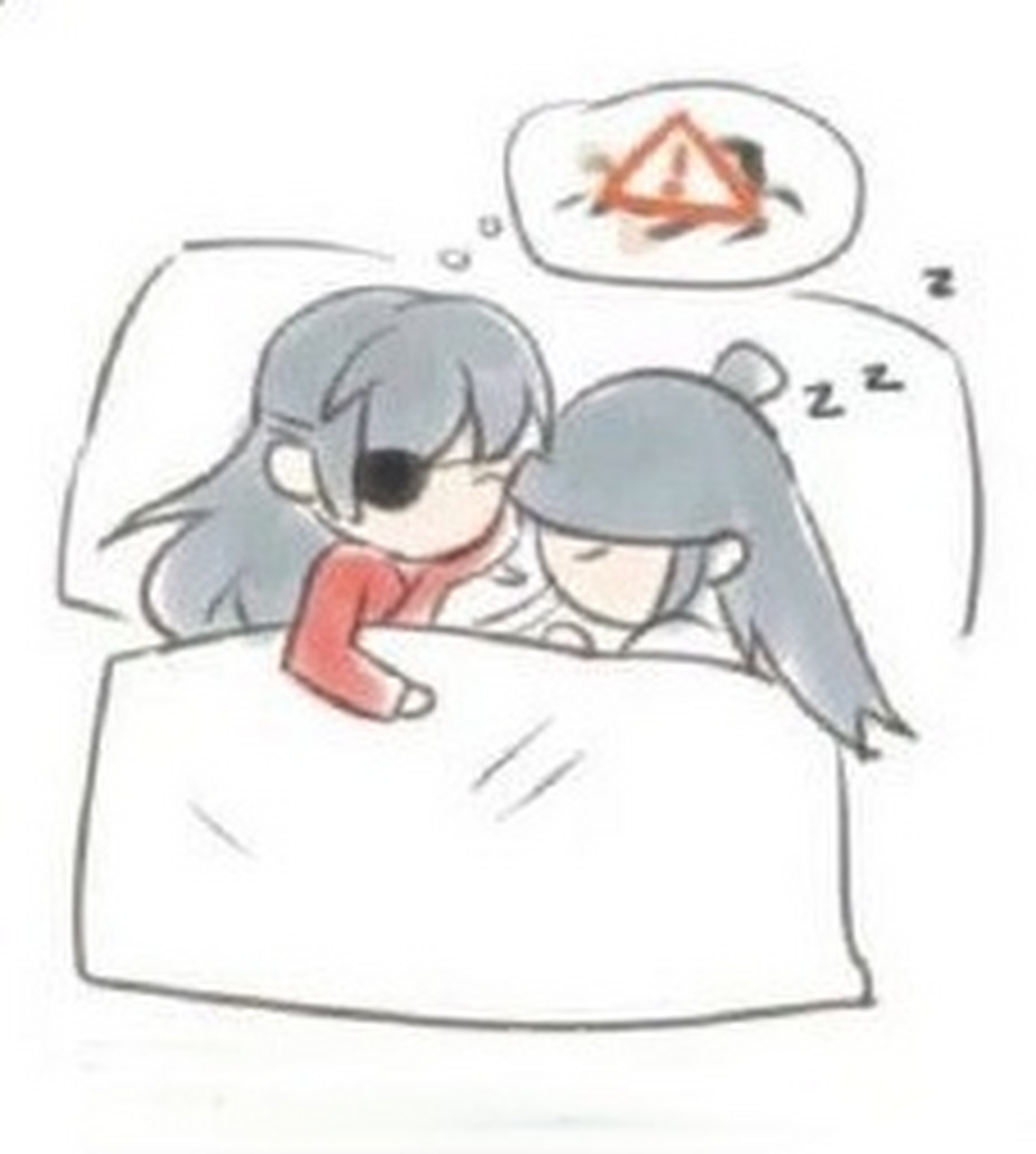 原耽#墨家三宝睡觉觉,忍不住放大看细节,大哥大嫂果然是一股清流