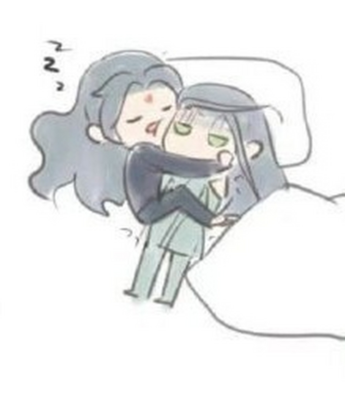 原耽#墨家三宝睡觉觉,忍不住放大看细节,大哥大嫂果然是一股清流