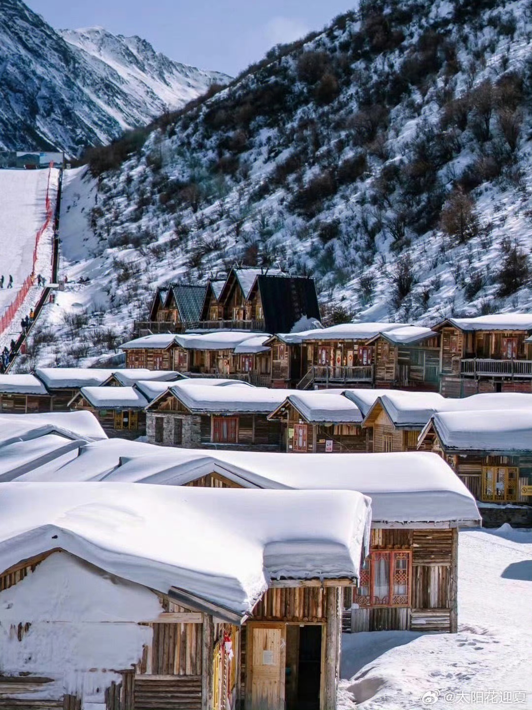 踏雪寻美来达古冰川赴冬日之约
