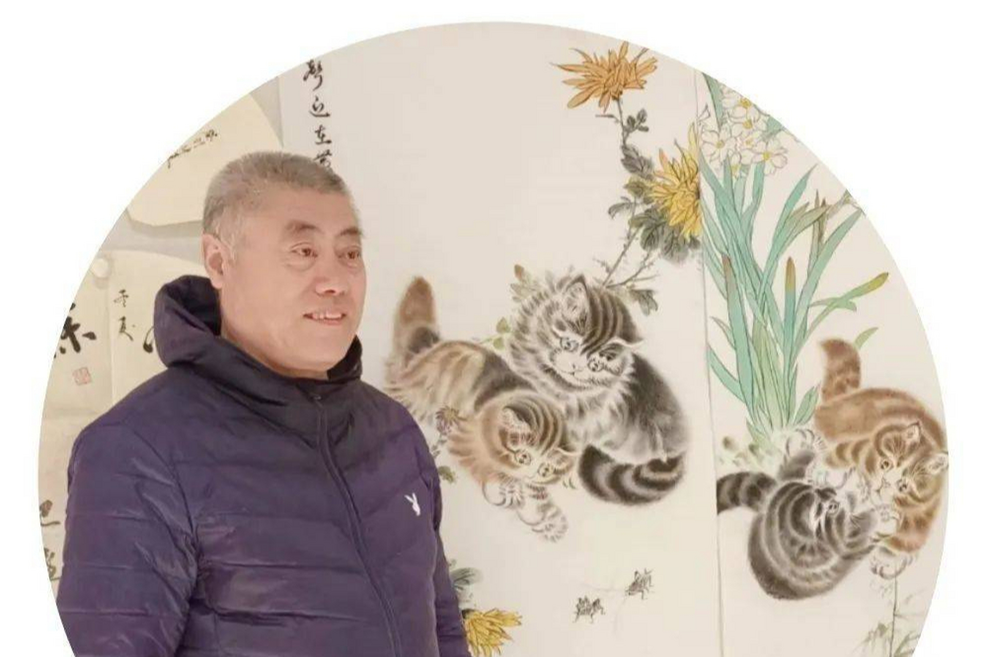 杨振华,1958年生于沈阳,军旅书画家,擅长人物,山水,花鸟画.