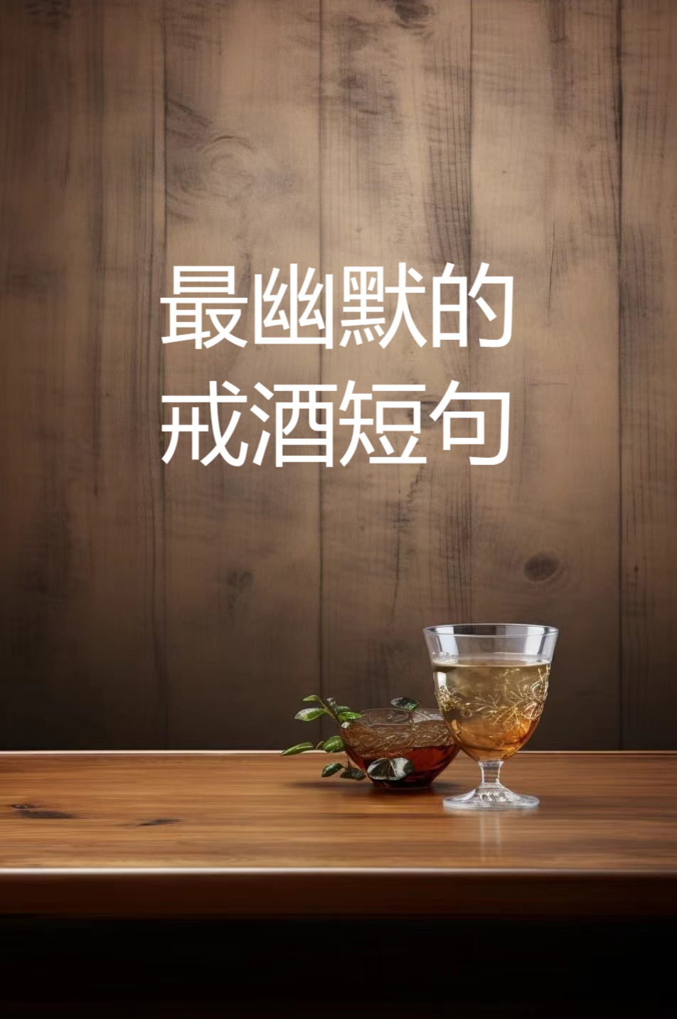 最幽默的戒酒短句  酒是粮食精,越喝越年轻.