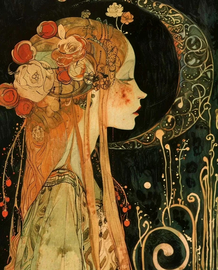 画家ed perkins《童话故事与颠覆的艺术》插画作品欣赏,用优美的线条
