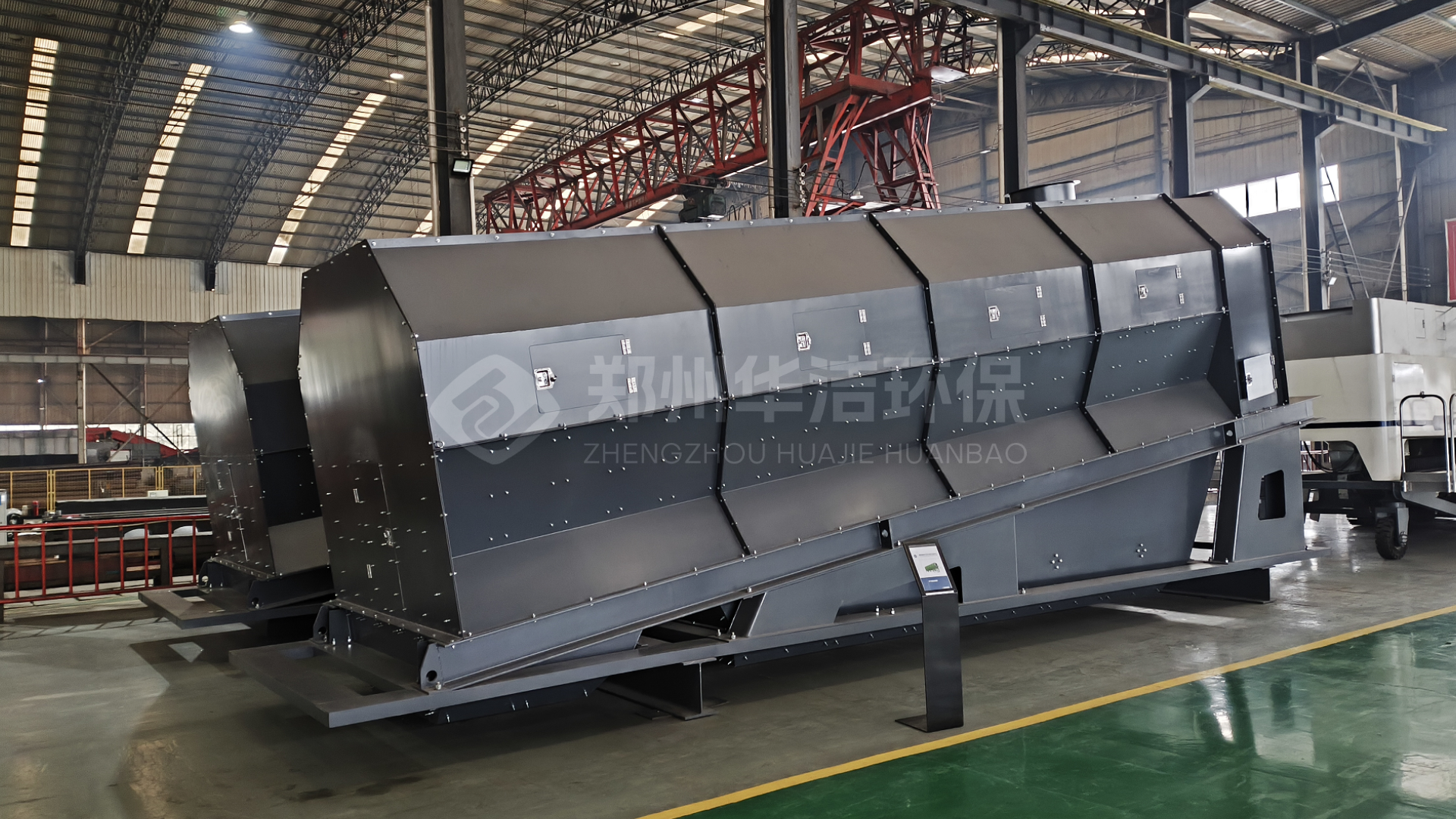 封闭式滚筒筛在装修垃圾处理项目中的工艺设计和布置