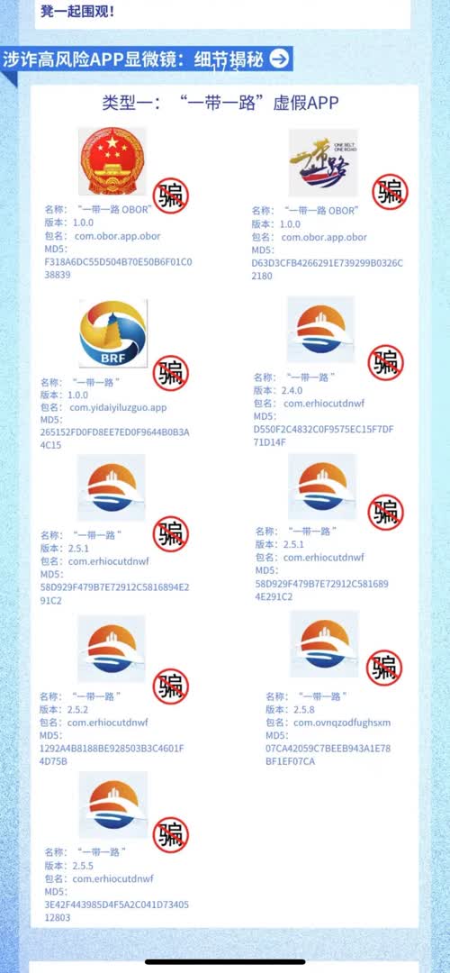 谨防诈骗！工信部披露一批仿冒“国字头”App