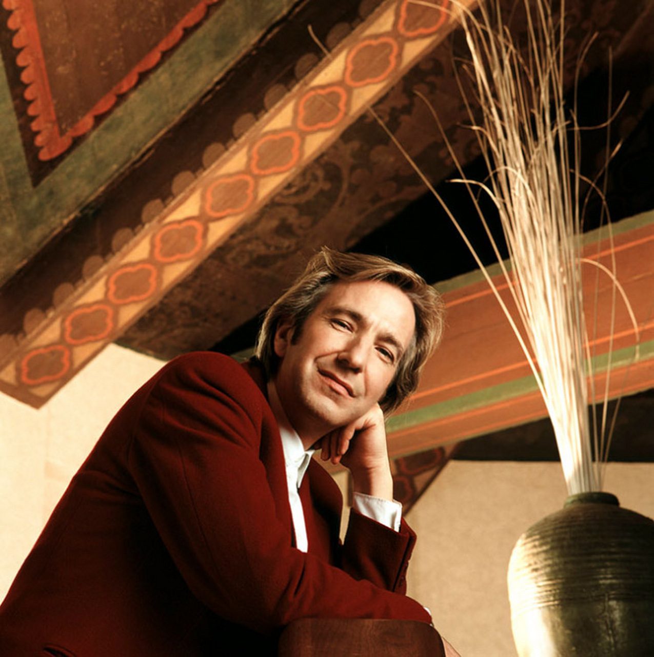 明星老照片# 年轻帅气的艾伦·里克曼[三哈] 摄影师:michael greco