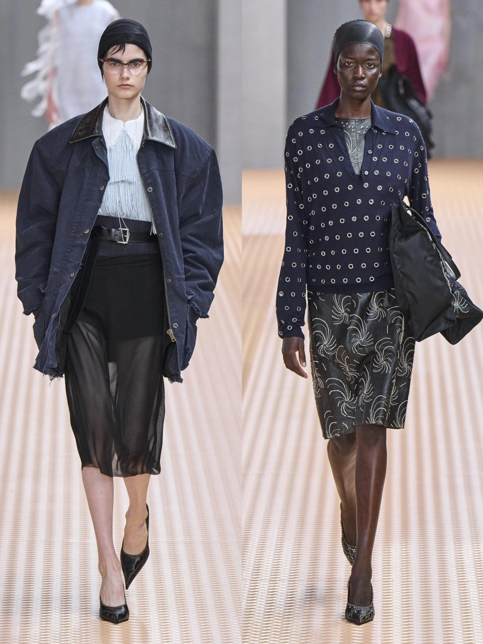 prada  春夏系列  这场春夏女装时装秀肯定非常精彩 流动的"建筑感"
