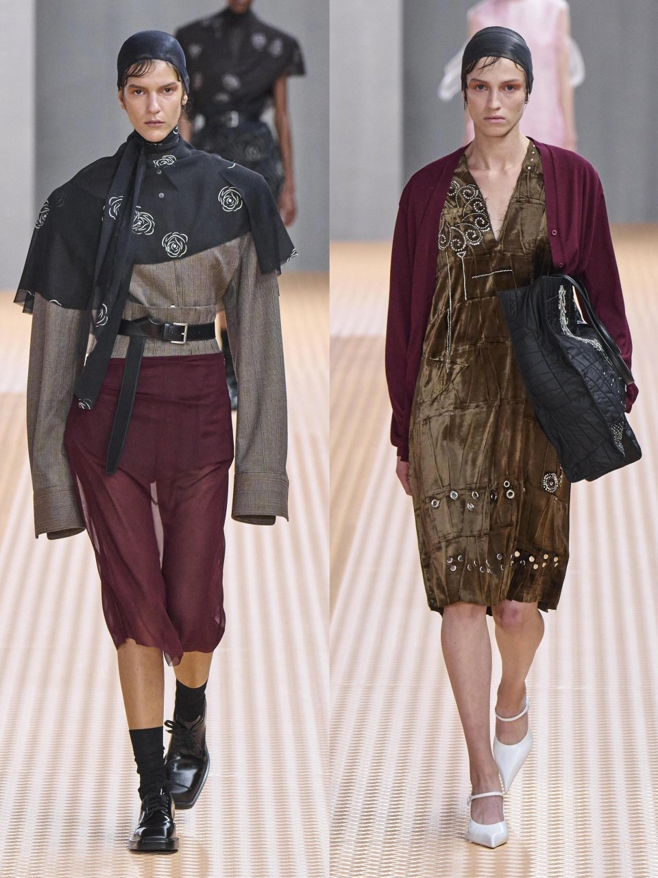 prada  春夏系列  这场春夏女装时装秀肯定非常精彩 流动的"建筑感"